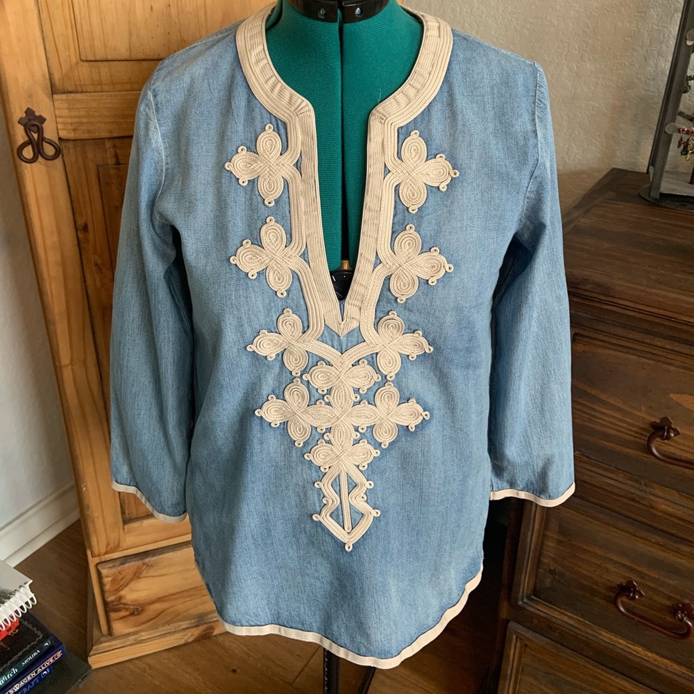 J. Crew embellished tunic